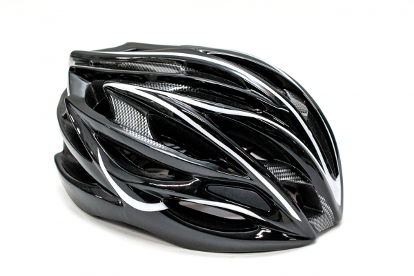 Шлем велосипедный FSK AH404 чёрно-белый