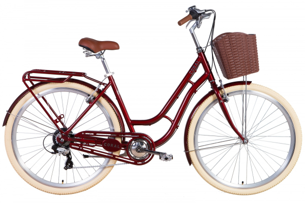 Велосипед 28" Dorozhnik CORAL 2021 (рубиновый)