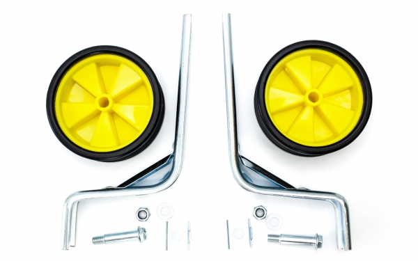 Опорні (тренувальні) колеса посилені FSK-BH-214 для дит. вів. 12"-20" жовті із чорним (жовтий із чорним)